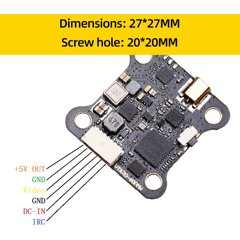 JHEMCU VTX20-600 5.8G 40CH FPV - Drone Kit Long Range incelemesi ve fiyatı